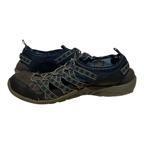 Skechers Reggae Blue Gray Aztec Strap Sport Sandals Women's Size 8 Comfort - Picture 6 of 8